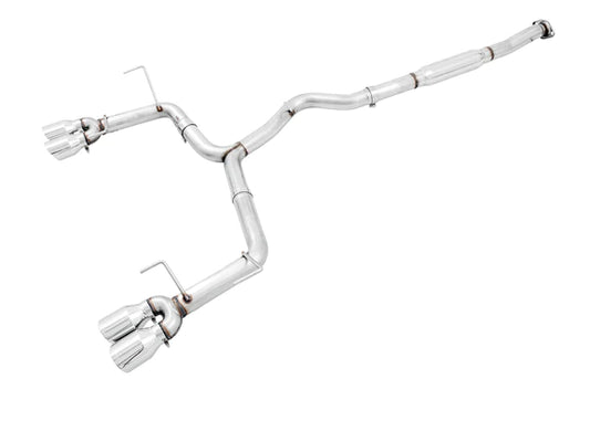 AWE Track Edition Cat-Back Exhaust with Chrome Silver Tips [2015-2021 Subaru WRX/STI]