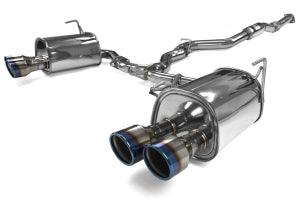 Invidia Q300 Titanium burnt quad tip Cat-back Exhaust Subaru WRX 2022+ - JXR Performance