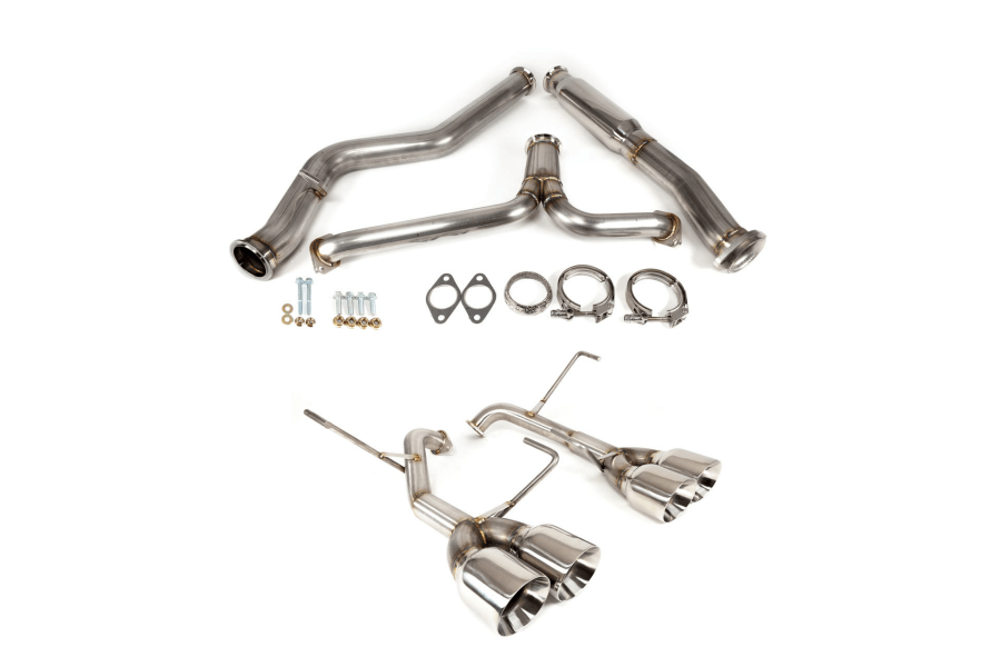 Nameless Performance Cat Back Exhaust System w/ Muffler Delete Subaru Models (inc. 2015-2018 STI / 2015-2021 WRX) - JXR Performance