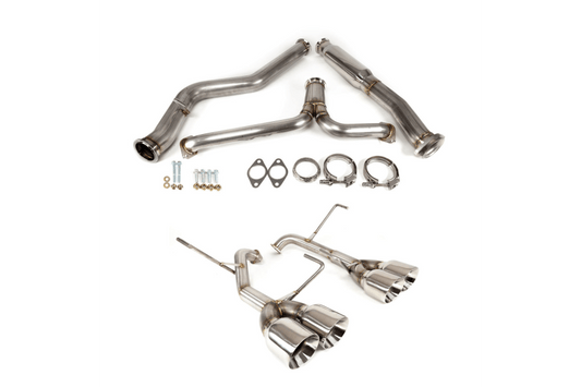 Nameless Performance Cat Back Exhaust System w/ Muffler Delete Subaru Models (inc. 2015-2018 STI / 2015-2021 WRX) - JXR Performance
