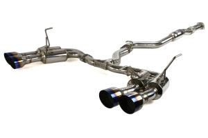 Invidia Gemini R400 Titanium burnt Quad tip Cat-back Exhaust Subaru WRX 2022+ - JXR Performance