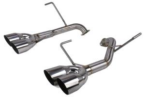 Nameless Performance Muffler Delete Polished Single Wall Tips Subaru WRX 2015+ / STI 2015-2018 - JXR Performance