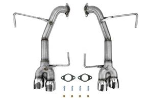 Nameless Performance Muffler Delete Double Wall Polished Tips Subaru WRX 2015+ / STI 2015-2018 - JXR Performance