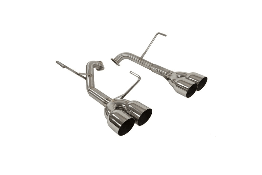 Nameless Performance Axle Back Exhaust Muffler Delete Polished 4inch Staggered Single Wall Slash Cut Tips Subaru WRX 2022+ - JXR Performance