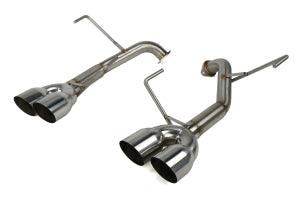 Nameless Performance Muffler Delete Single Wall Slash Cut Tips Polished Subaru WRX 2015-2020 / STI 2015-2018 - JXR Performance
