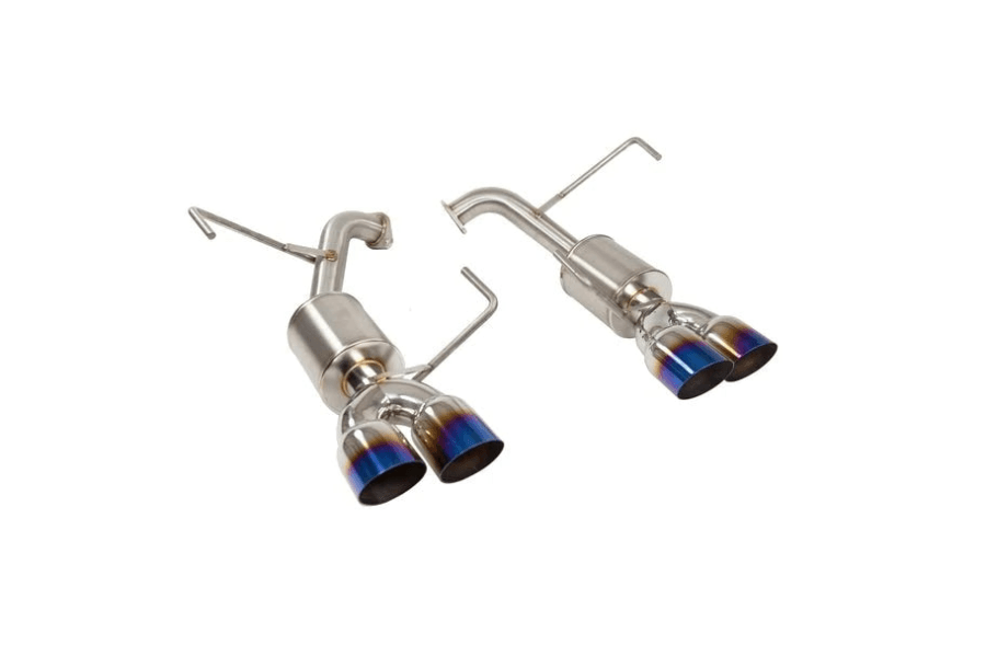 Nameless Performance Axle Back Exhaust 5inch Mufflers 3.5inch Staggered Single Wall Neochrome Tips Subaru WRX 2022+ - JXR Performance