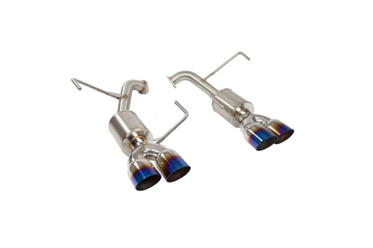 Nameless Performance Axle Back Exhaust 5inch Mufflers 3.5inch Staggered Single Wall Neochrome Tips Subaru WRX 2022+
