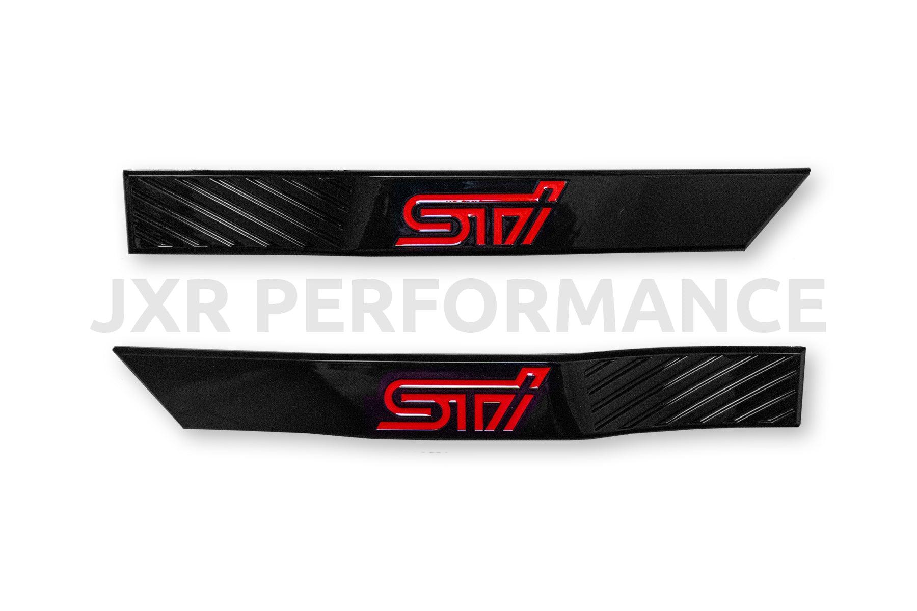 2008-2014 Subaru STI Fender Emblems - Sedan/Hatch [JXR Performance] - JXR Performance