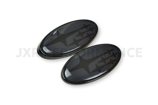 2008-2014 Subaru WRX/STI Front and Rear Emblems - Dark Grey [JXR Performance] - JXR Performance