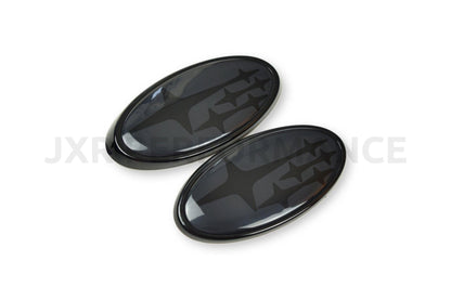 2008-2014 Subaru WRX/STI Front and Rear Emblems - Dark Grey [JXR Performance] - JXR Performance