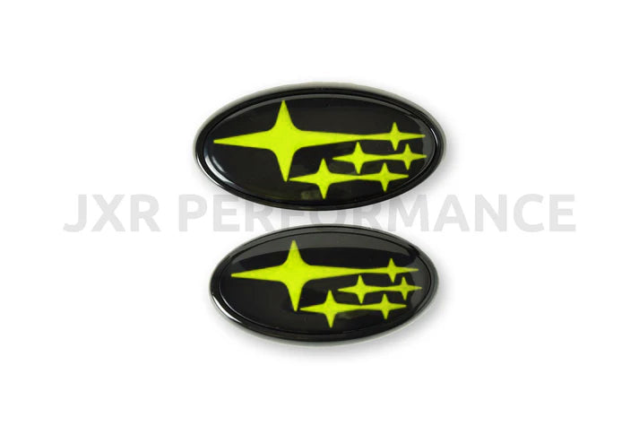 2022-2025 Subaru WRX Front and Rear Emblems - Yellow [JXR Performance]