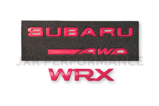 2008-2014 Subaru WRX Gloss Pink Lettering Kit [JXR Performance]