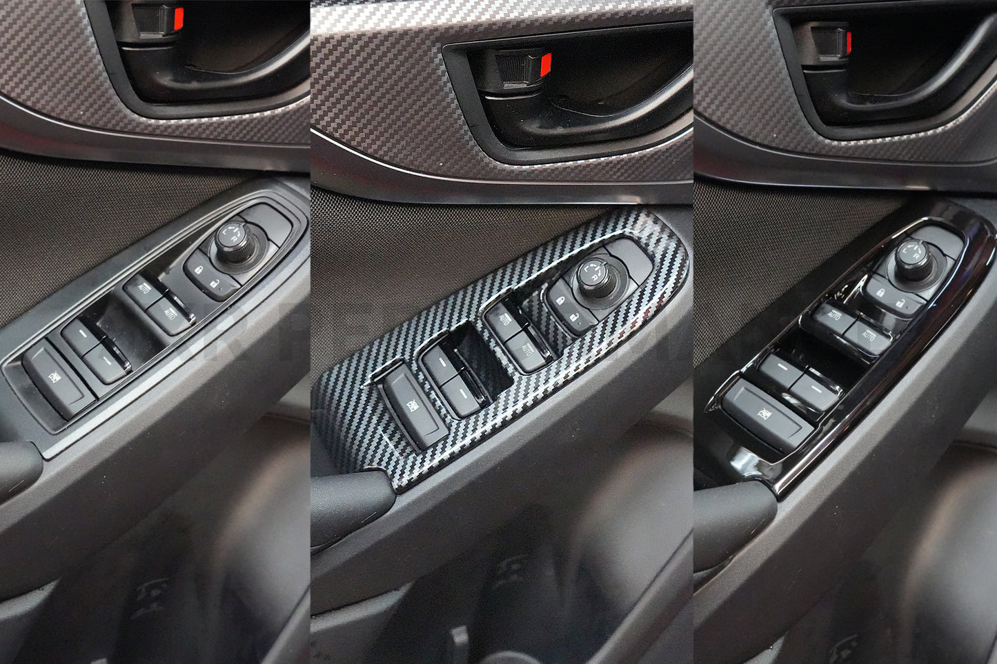 2022-2026 Subaru WRX Carbon Fiber Style Window Switch Covers [JXR Performance]