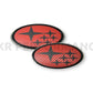 2015-2021 Subaru WRX/STI Front And Rear Carbon Fiber Style Emblems [JXR Performance]
