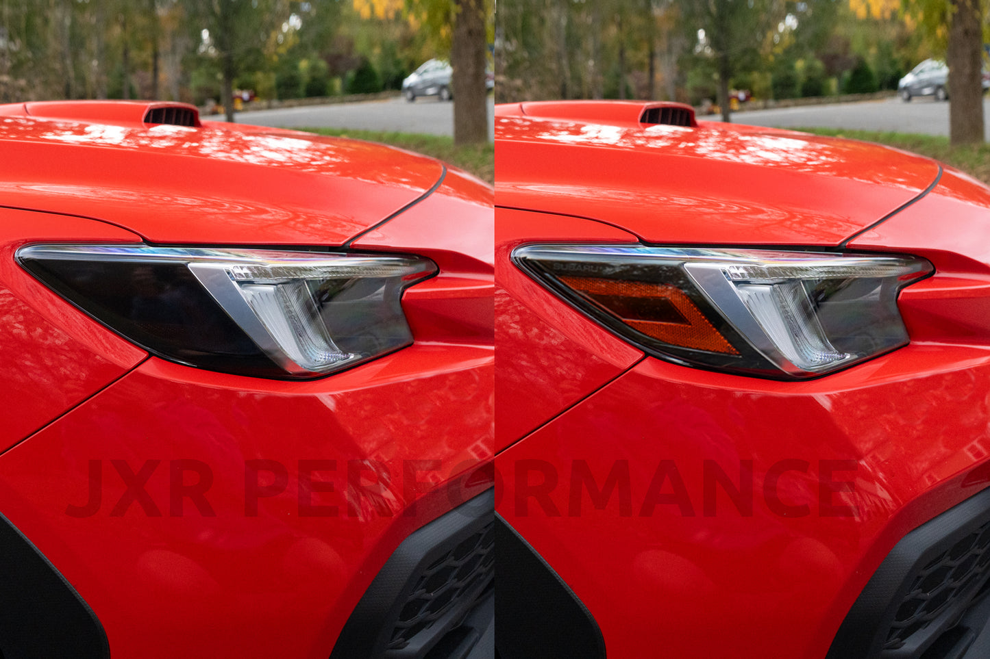 JXR Performance Headlight Amber Delete Smoked Tint Overlays [2022+ Subaru WRX]