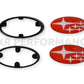 2015-2021 Subaru WRX/STI Front and Rear Red Emblems [JXR Performance] - JXR Performance