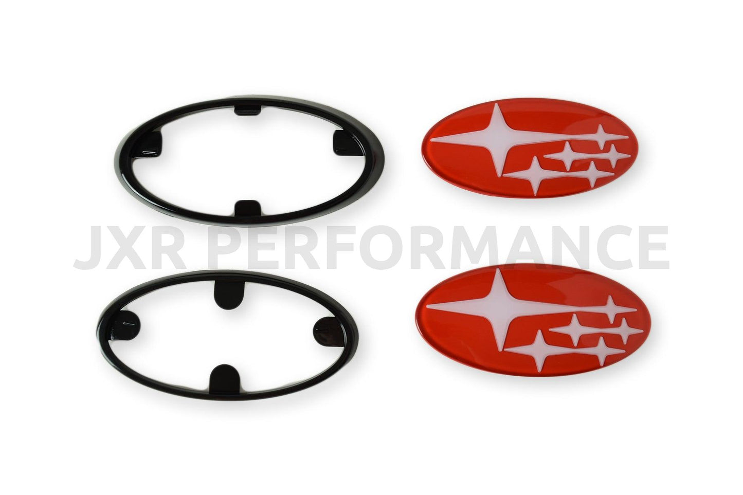 2015-2021 Subaru WRX/STI Front and Rear Red Emblems [JXR Performance] - JXR Performance