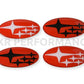 2015-2021 Subaru WRX/STI Front and Rear Red Emblems [JXR Performance] - JXR Performance