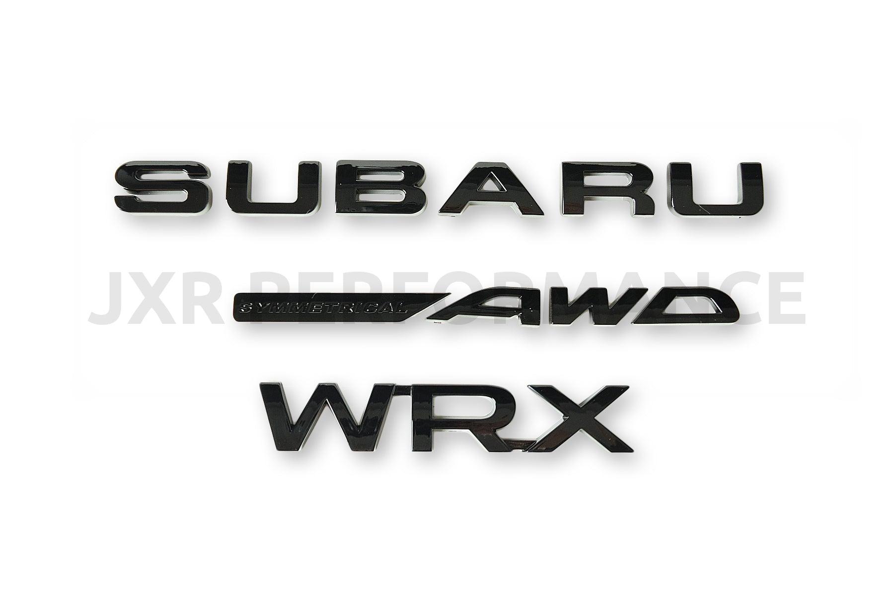 2022-2025 Subaru WRX Gloss Black Lettering Kit [JXR Performance] - JXR Performance