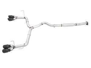 AWE Track Edition Cat-Back Exhaust with Diamond Black Tips [2015-2021 Subaru WRX/STI] - JXR Performance