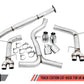 AWE Track Edition Cat-Back Exhaust with Chrome Silver Tips [2015-2021 Subaru WRX/STI] - JXR Performance