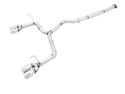 AWE Track Edition Cat-Back Exhaust with Chrome Silver Tips [2015-2021 Subaru WRX/STI] - JXR Performance