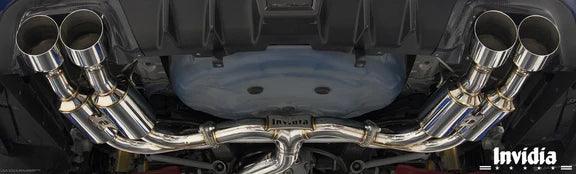 Invidia R400 Gemini Quad Tip Exhaust System with Polished Tips [2015-2021 Subaru WRX/STI] - JXR Performance