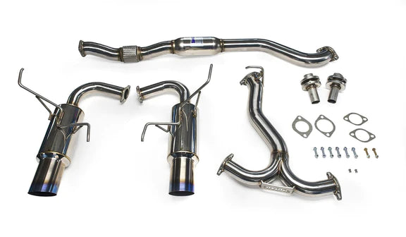 Invidia N1 Twin Outlet Single Layer Tip SS Cat-Back Exhaust [2015-2018 Subaru WRX/STI Sedan]