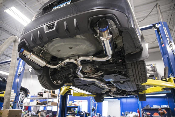 Invidia N1 Twin Outlet Single Layer Tip SS Cat-Back Exhaust [2015-2018 Subaru WRX/STI Sedan]