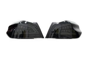 OLM Spec CR Sequential Tail Lights Smoked Lens / Black Base Subaru WRX / STI 2015+ - JXR Performance