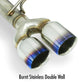 Remark Axleback Muffler Deletes w/ Quad 3.5" Burnt Stainless Double Wall Tips [2015-2021 Subaru WRX/STI] - JXR Performance