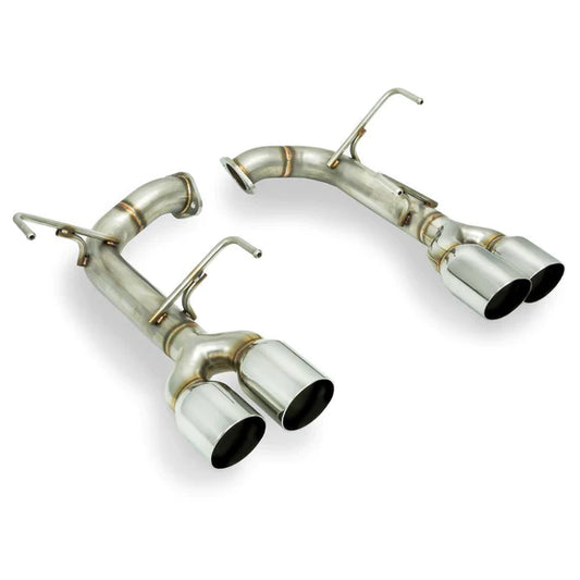 Remark Axleback Muffler Deletes w/ Quad 3.5" Stainless Single Wall Tips [2015-2021 Subaru WRX/STI] - JXR Performance