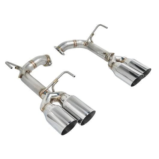 Remark Axleback Muffler Deletes w/ Quad 4.0" Stainless Single Wall Tips [2015-2021 Subaru WRX/STI] - JXR Performance