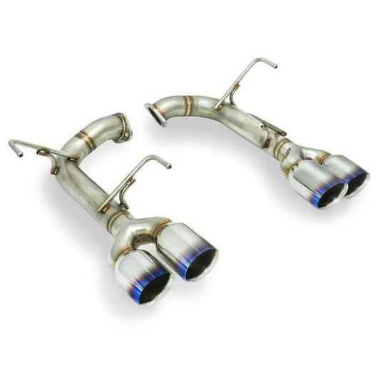 Remark Axleback Muffler Deletes w/ Quad 3.5" Burnt Stainless Double Wall Tips [2015-2021 Subaru WRX/STI] - JXR Performance