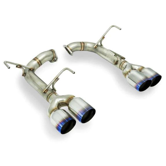 Remark Axleback Muffler Deletes w/ Quad 3.5" Burnt Stainless Single Wall Tips [2015-2021 Subaru WRX/STI] - JXR Performance